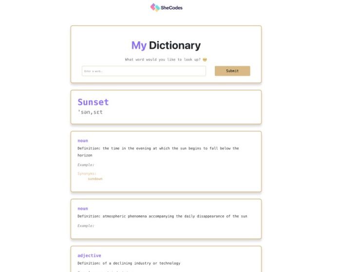 Photo of Dictionary App