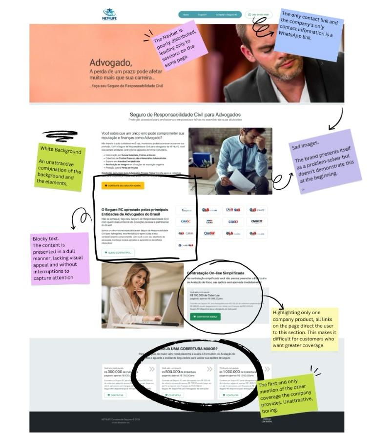 Company Insurance for Lawyers - website before the sugestions